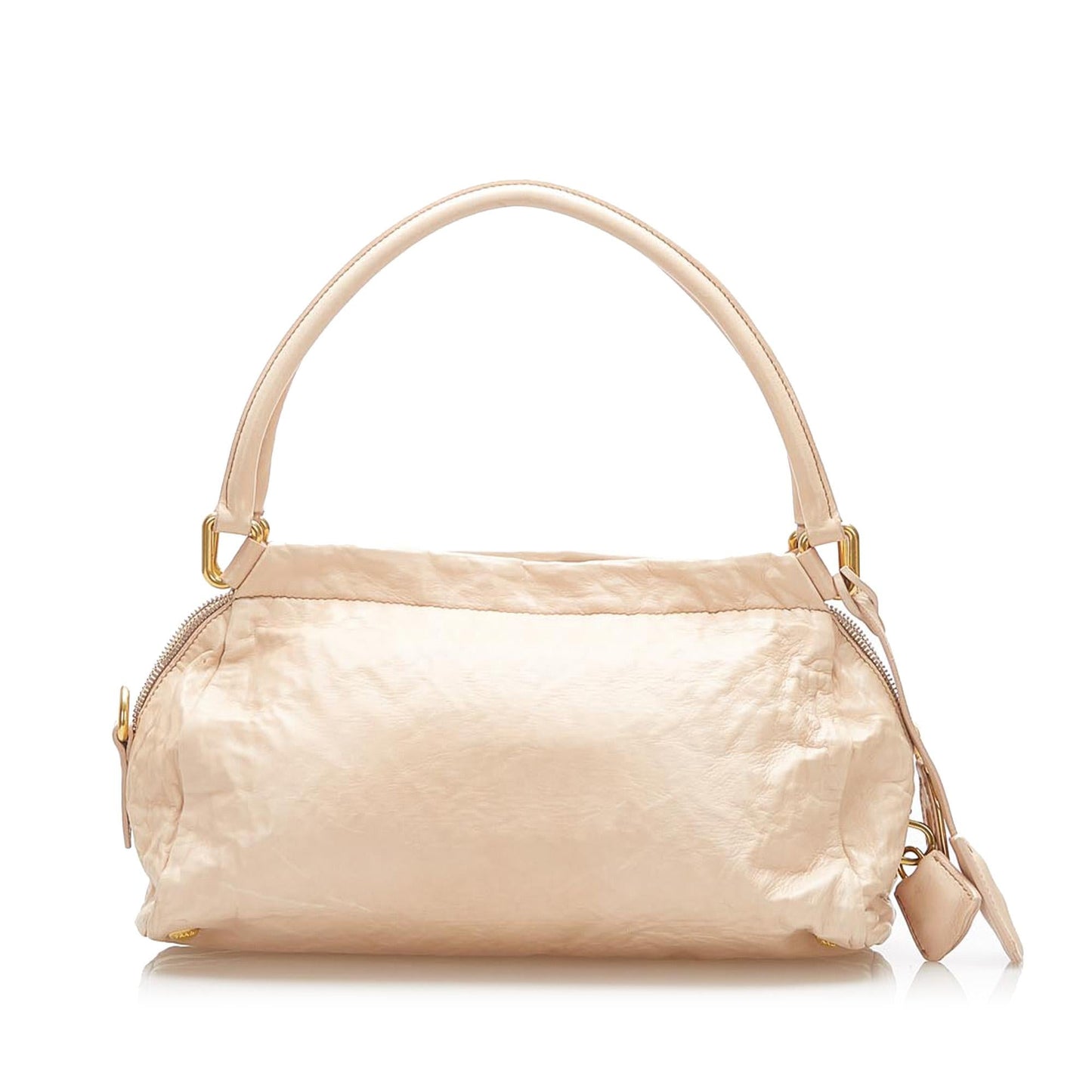 Prada Cipria Craquele Leather Handbag (SHG-16169)