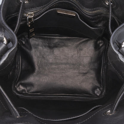Prada City Calf Drawstring Bucket Bag