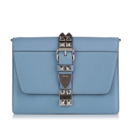 Prada City Calf & Saffiano Elektra Crossbody Bag (SHG-35849)
