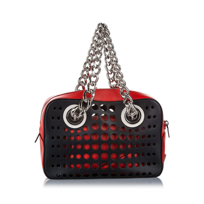 Prada City Fori Perforated Handbag (SHG-27412)