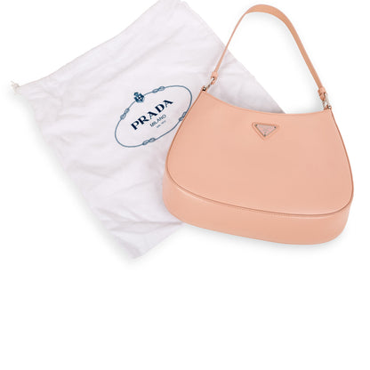 Prada Cleo Brushed Leather Shoulder Bag