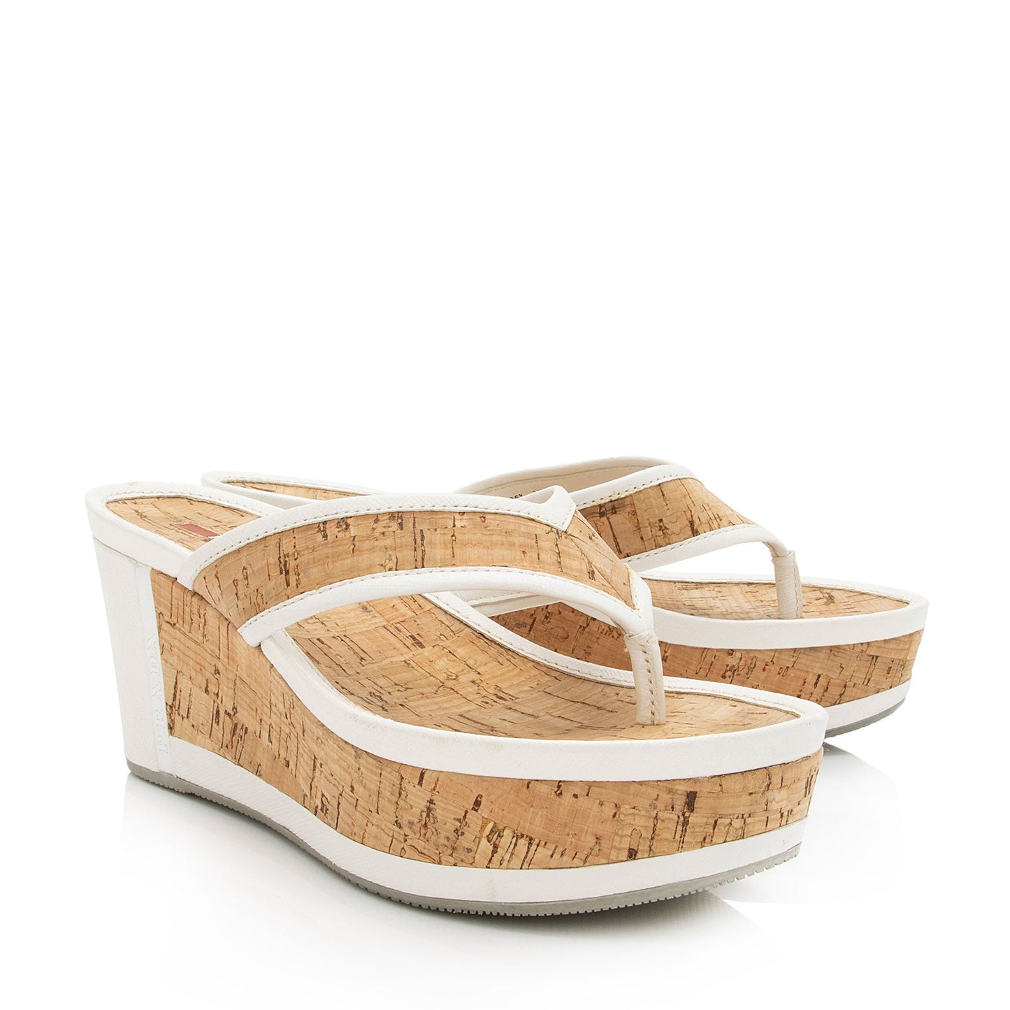 Prada Cork Platform Wedges - Size 6.5 / 36.5 (SHF-A6rchp)