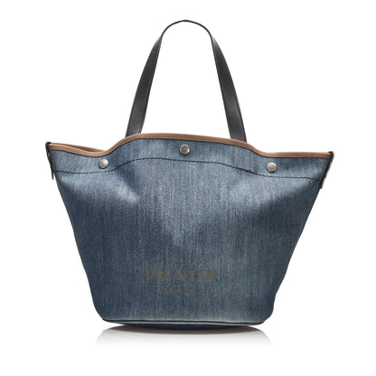 Prada Denim Satchel (SHG-HHLdAg)
