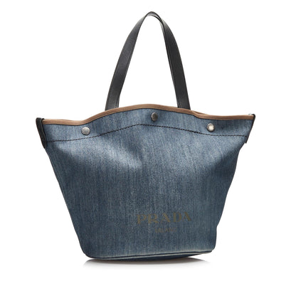 Prada Denim Satchel (SHG-HHLdAg)