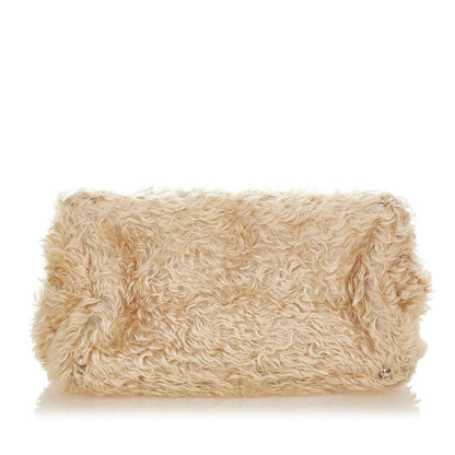Prada Eco Kidassia Faux Fur Garden Handbag (SHG-25078)
