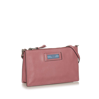 Prada Etiquette Leather Shoulder Bag (SHG-28662)