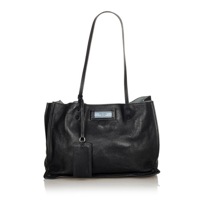 Prada Etiquette Leather Tote Bag (SHG-24647)