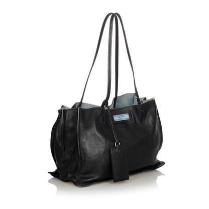 Prada Etiquette Leather Tote Bag (SHG-24647)