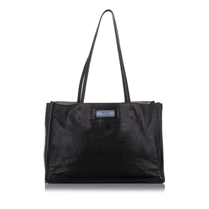 Prada Etiquette Leather Tote Bag (SHG-32338)