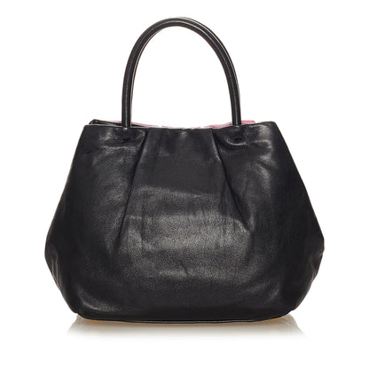 Prada Fiocco Bow Leather Satchel (SHG-27308)