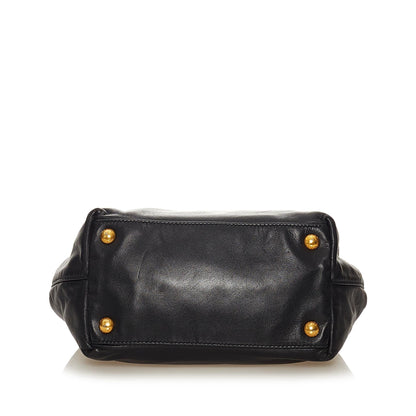 Prada Fiocco Bow Leather Satchel (SHG-27308)