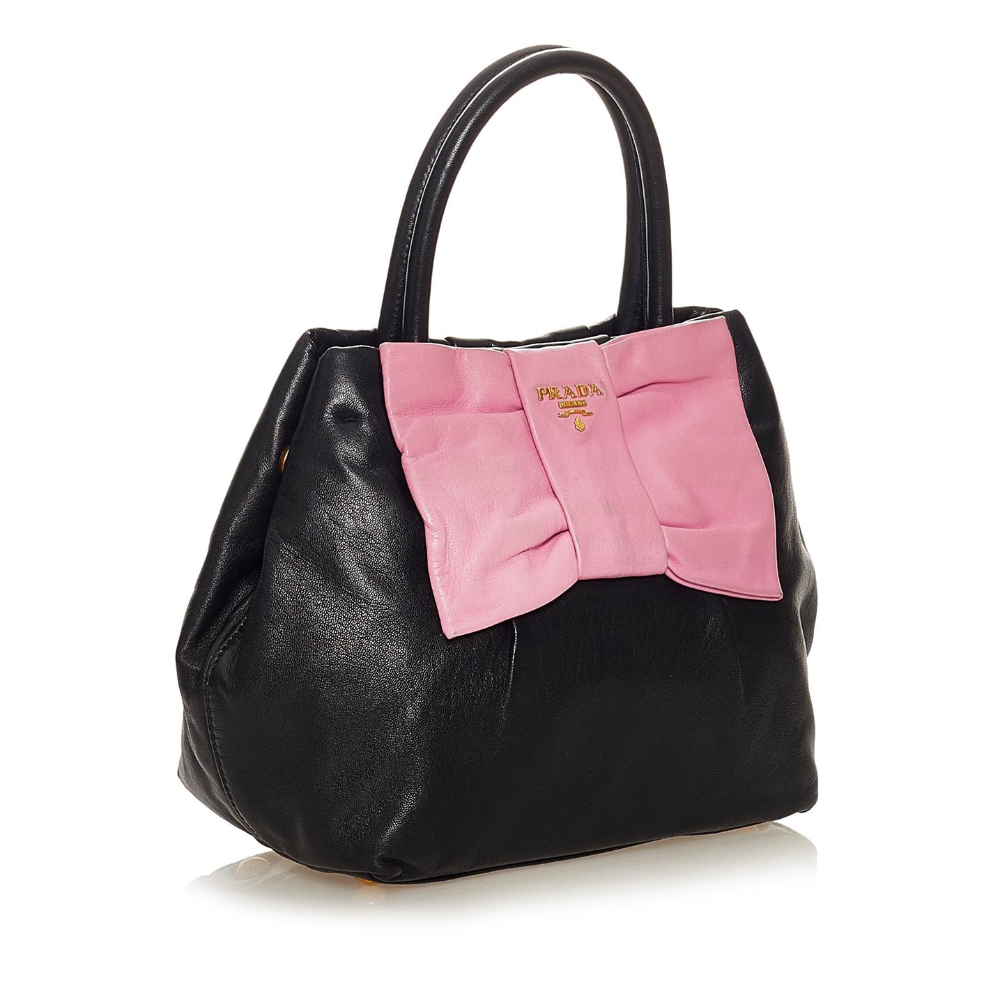 Prada Fiocco Bow Leather Satchel (SHG-27308)