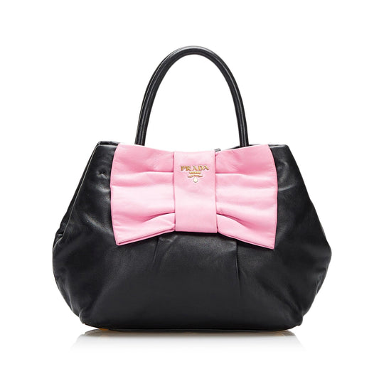 Prada Fiocco Bow Satchel (SHG-1XMdkd)