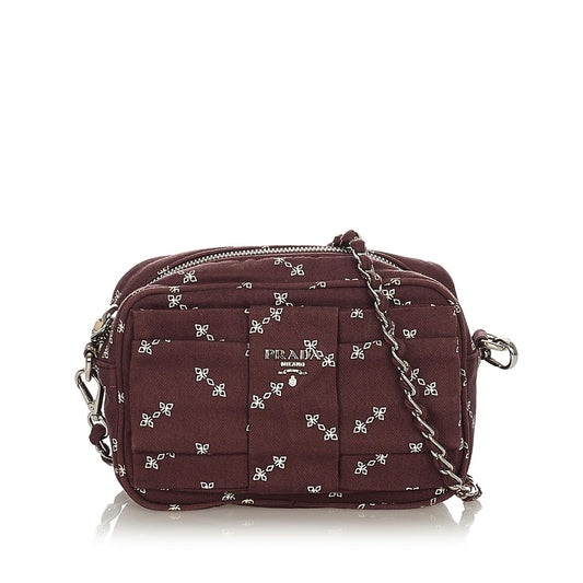 Prada Fiocco Bow Tessuto Crossbody Bag (SHG-21792)