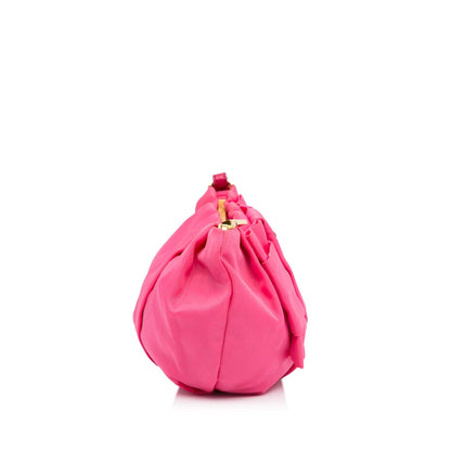 Prada Fiocco Bow Tessuto Pouch (SHG-JpaIej)