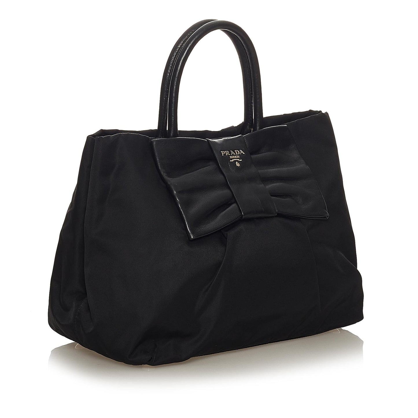 Prada Fiocco Bow Tessuto Tote Bag (SHG-27197)