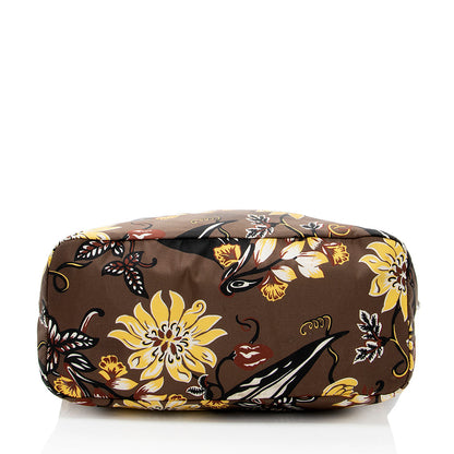 Prada Floral Tessuto Tote (SHF-17540)