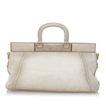 Prada Frame Leather Satchel (SHG-31189)