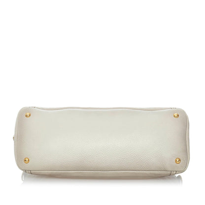 Prada Frame Leather Satchel (SHG-31189)