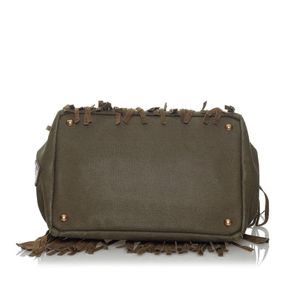 Prada Fringed Canapa Handbag (SHG-5JspMj)