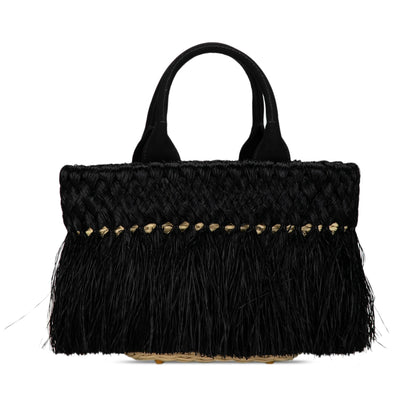 Prada Fringed Raffia Satchel (SHG-ZpbKCh)