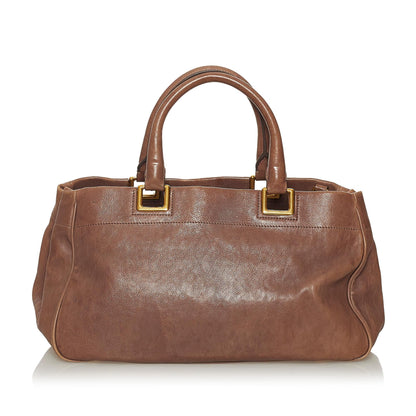 Prada Glace Calf Leather Satchel (SHG-29092)