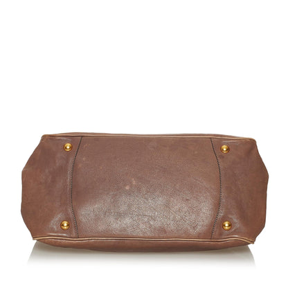 Prada Glace Calf Leather Satchel (SHG-29092)