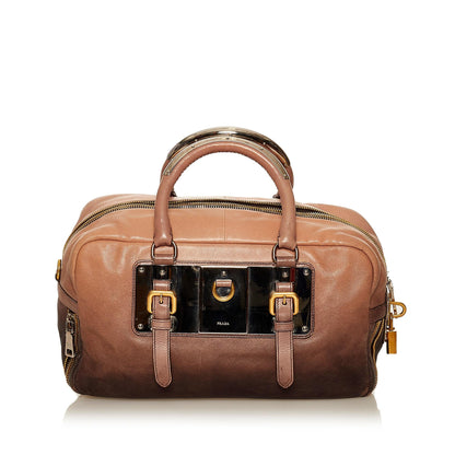 Prada Glace Calf Ombre Leather Handbag (SHG-29524)