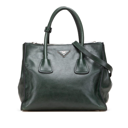 Prada Glace Calf Twin Pocket Satchel