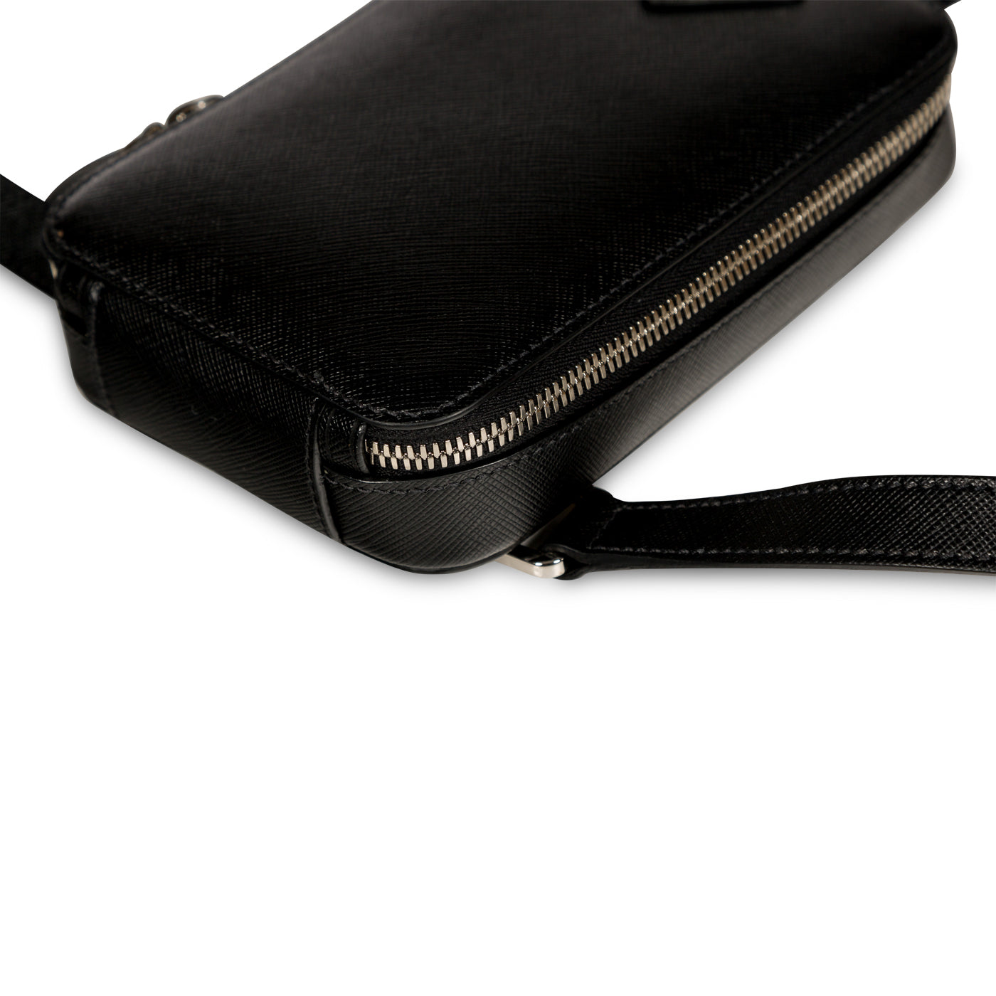 Prada Logo Plaque Saffiano Harness