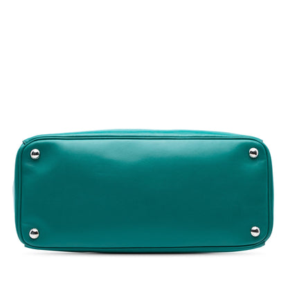 Prada Large City Calf Galleria Double Zip Satchel