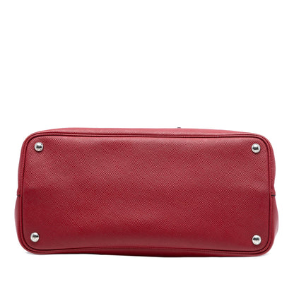 Prada Large Saffiano Cuir Double Satchel