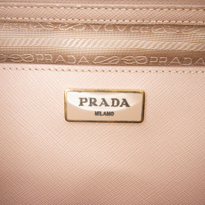 Prada Large Saffiano Lux Galleria Double Zip Satchel
