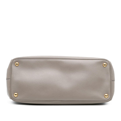 Prada Large Saffiano Lux Galleria Double Zip Satchel