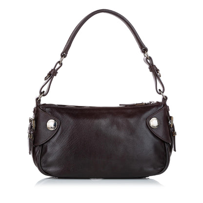 Prada Leather Baguette (SHG-heUfDp)