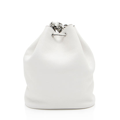 Prada Leather Drawstring Bucket Bag (SHF-N7cCZ1)