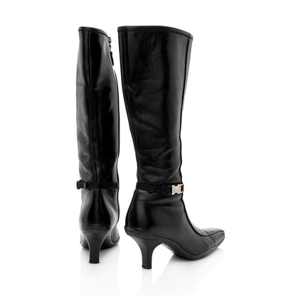 Prada Leather Buckle Boots - Size 6 / 36 (SHF-17936)