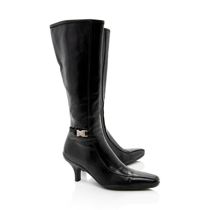 Prada Leather Buckle Boots - Size 6 / 36 (SHF-17936)