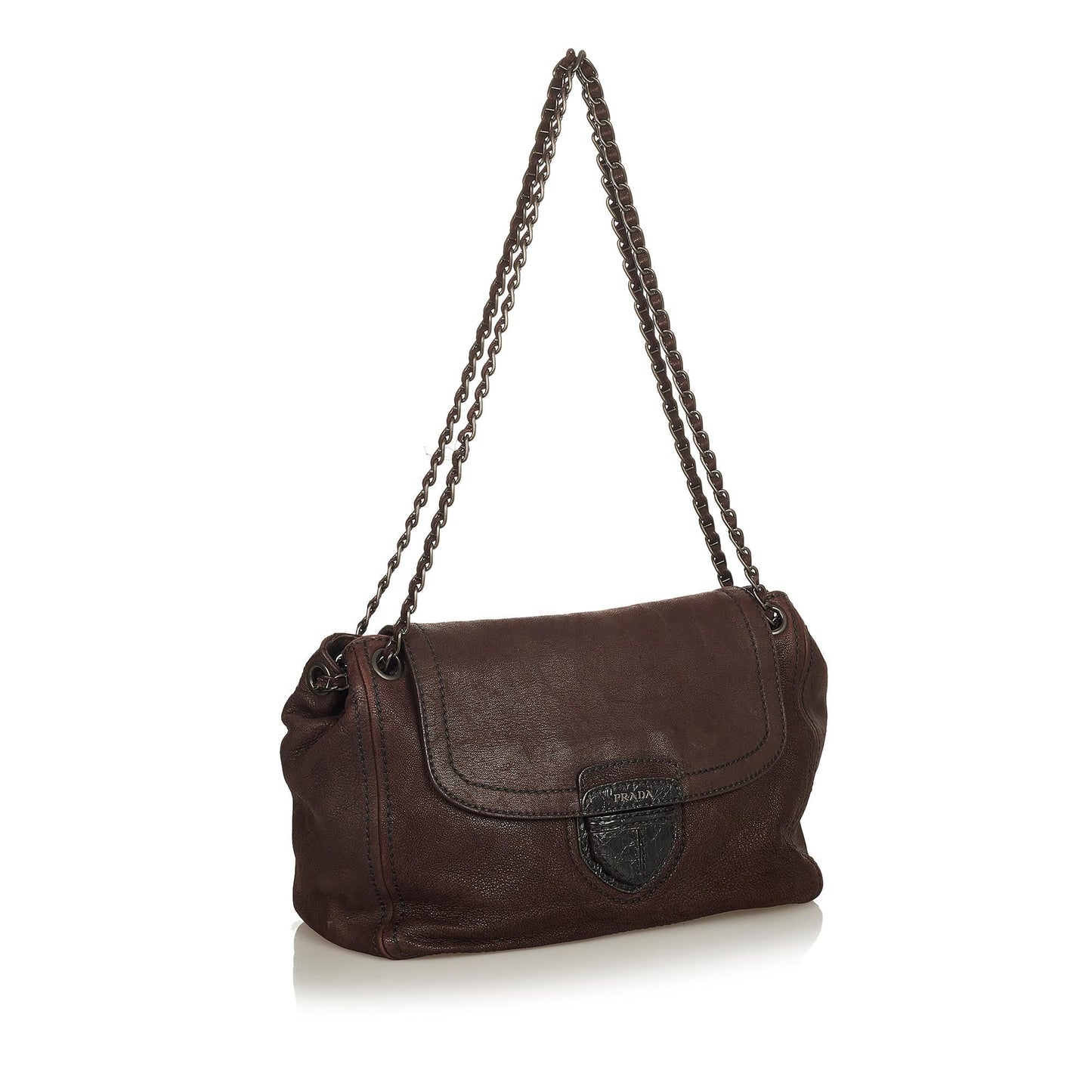 Prada Leather Chain Shoulder Bag (SHG-26594)