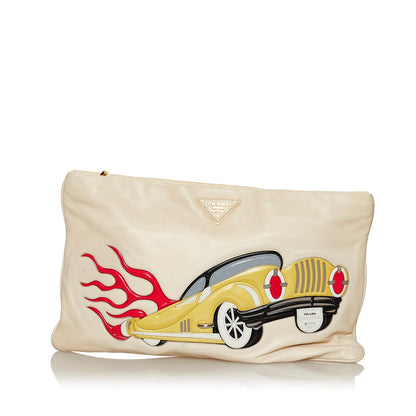 Prada Leather Clutch Bag (SHG-28778)
