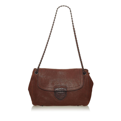 Prada Leather Flap Chain Shoulder Bag (SHG-27747)