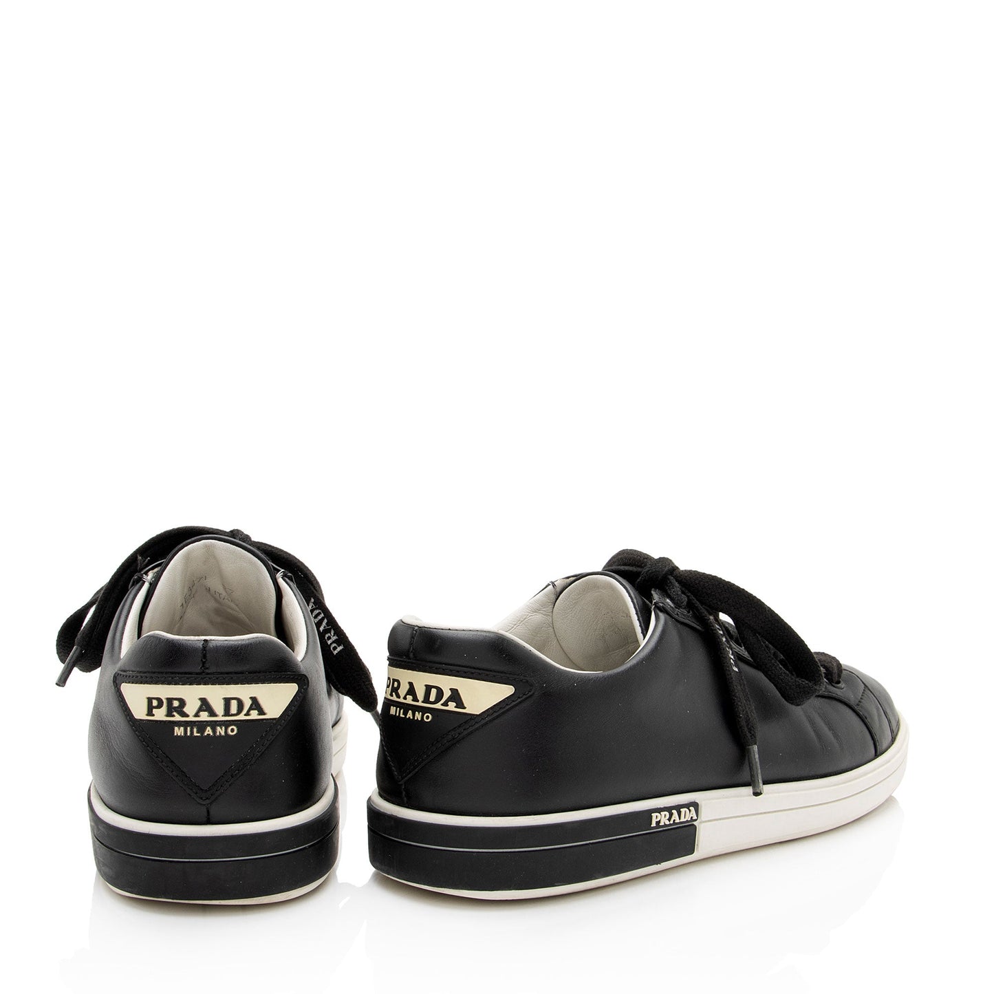 Prada Leather Macro Sneakers - Size 7 / 37