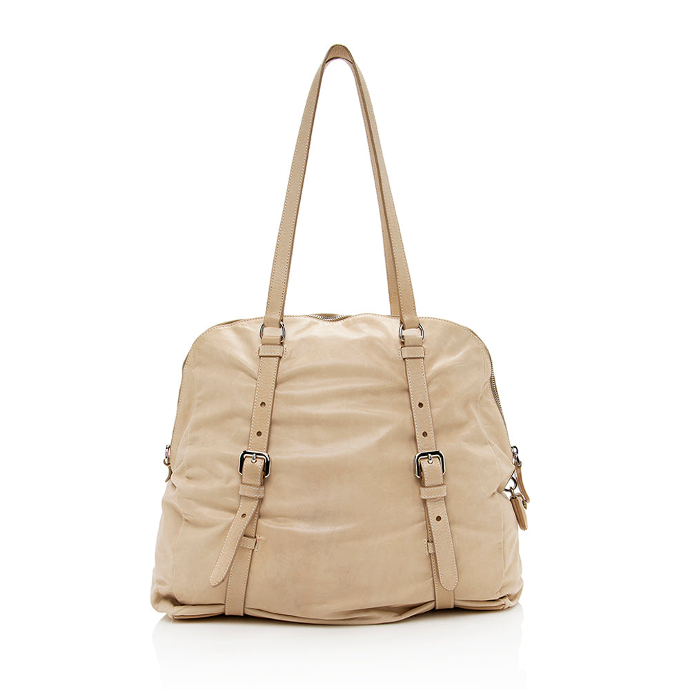 Prada Leather New Look Tote (SHF-14947)