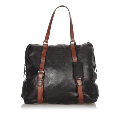 Prada Leather Tote Bag (SHG-32552)