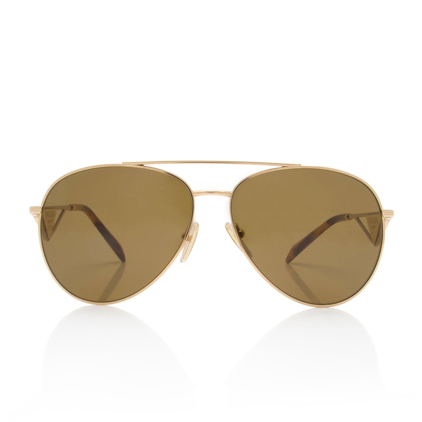 Prada Logo Aviator Sunglasses
