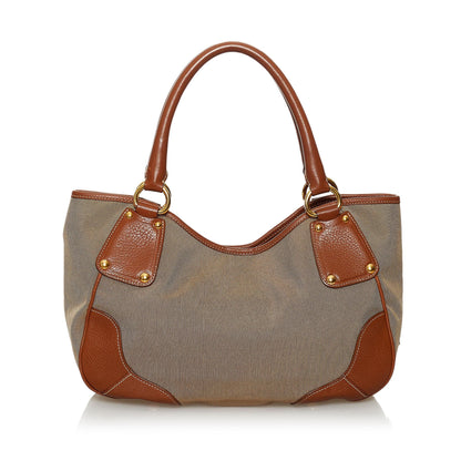 Prada Logo Canvas Shoulder Bag (SHG-30519)