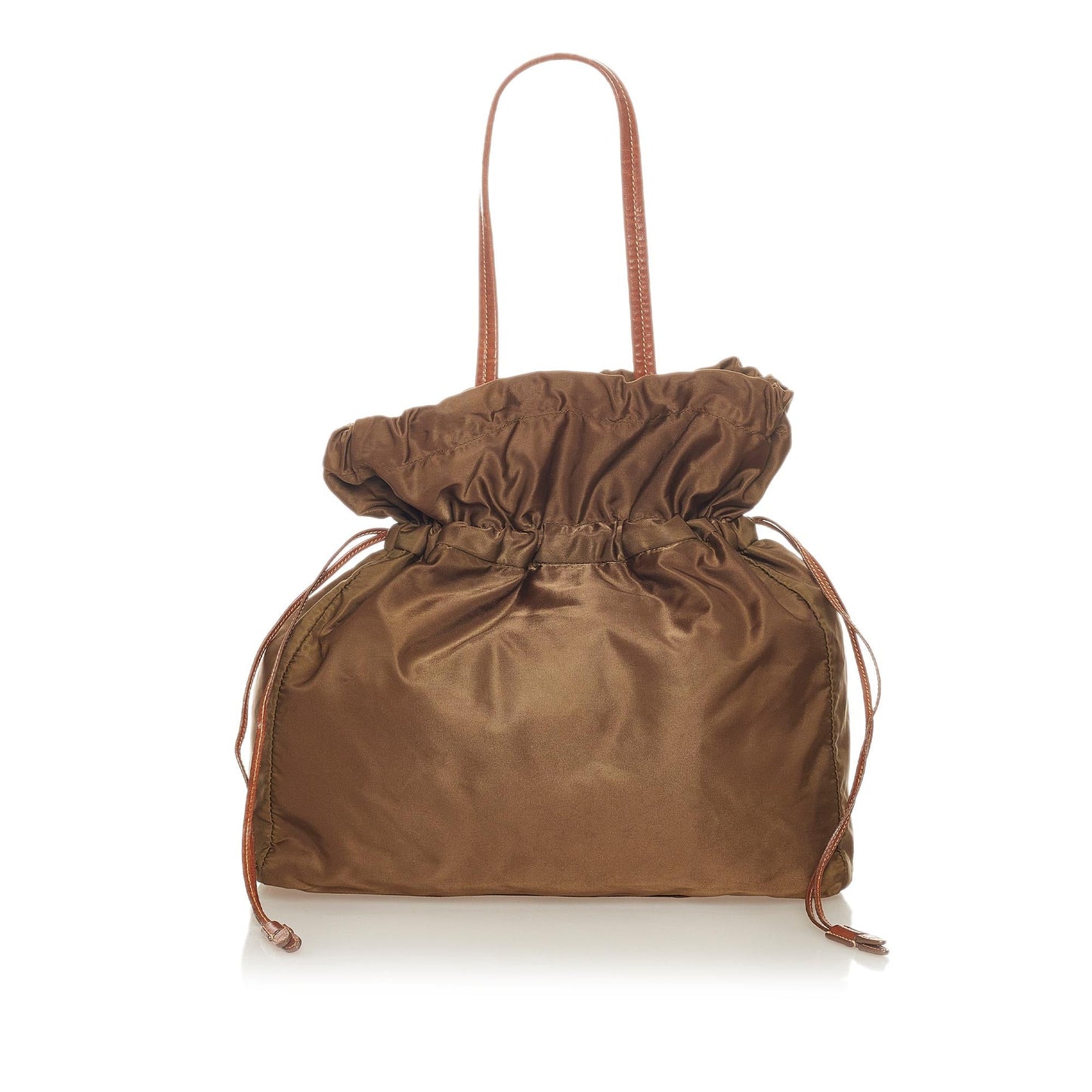 Prada Logo Tessuto Drawstring Tote Bag (SHG-27233)