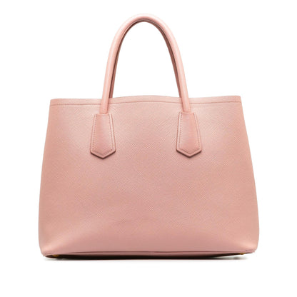 Prada Medium Saffiano Cuir Double Satchel (SHG-QWbfPz)