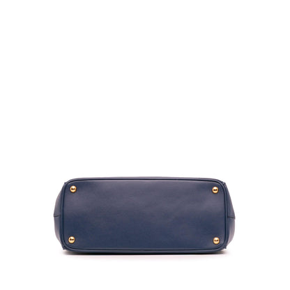 Prada Medium Saffiano Lux Galleria Double Zip Satchel