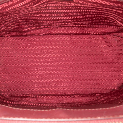 Prada Medium Saffiano Lux Galleria Double Zip Satchel